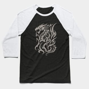 Rustic Dragon (Dark) Baseball T-Shirt